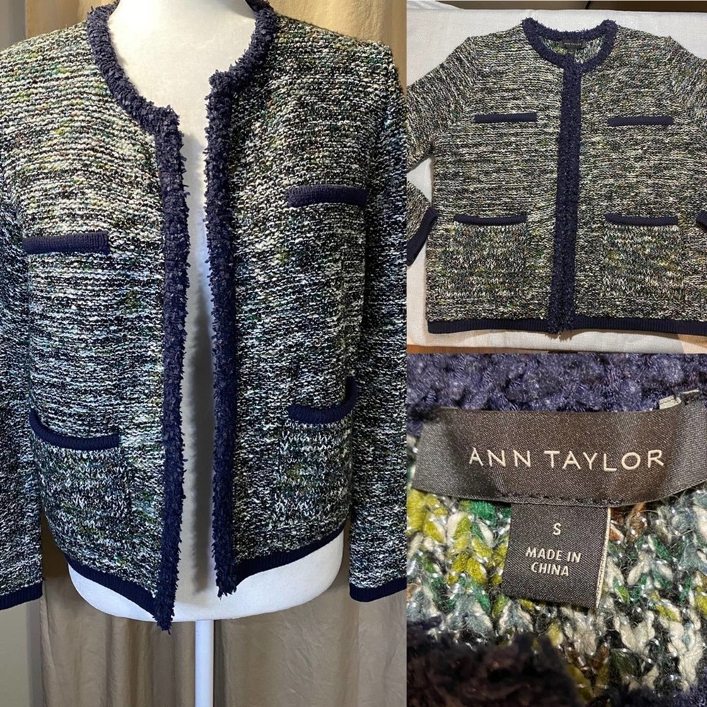 Ann Taylor knit blazer sz S